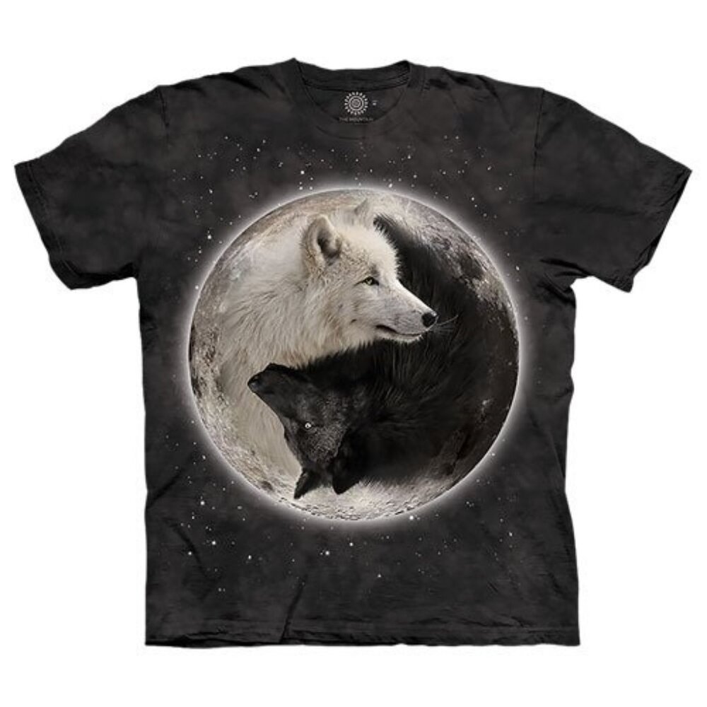 NWOT The Mountain Ying Yang Wolves Graphic T-shirt